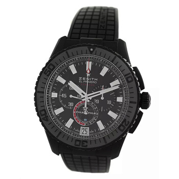 Pre-owned Zenith El Primero Stratos Flyback Chronograph Automatic Black Dial Men's Watch 24.2062.405