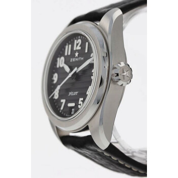 Pre-owned Zenith Pilot Black Dial Men's Watch 03.4000.3620/21.I001
