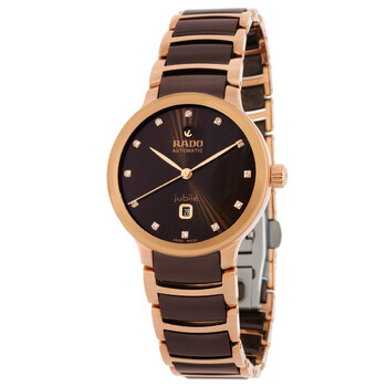 Centrix Automatic Diamond Brown Dial Ladies Watch R30019732