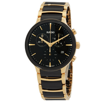 Rado Coupole Classic Chronograph Quartz Black Dial Men's