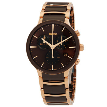 Rado Centrix Chronograph Quartz Black Dial Men's Watch R30211152