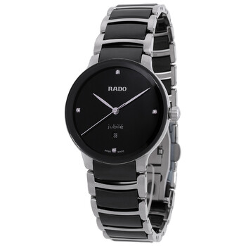 Centrix Diamonds Quartz Black Dial Ladies Watch R30026712