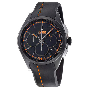 ベルニョロ Rado Hyperchrome XXL Automatic Chronograph Black Dial Black Rubber