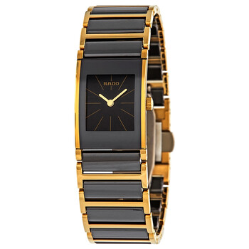 Integral Black Dial Ceramic Ladies Watch R20789162