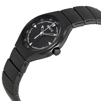 True Jubile Black Dial Black Ceramic Ladies Watch R27678162
