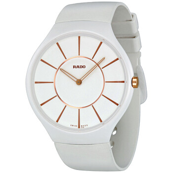 True Thinline White Dial Rubber Strap Ladies Watch R27957109