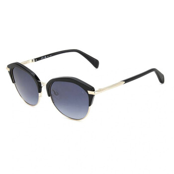 Rag & Bone RNB1059/G/S 0807 9O Sunglasses Black Square Frame, Grey Lenses Rag And Bone Grey Gradient Square Ladies Sunglasses RNB1059  main image 3