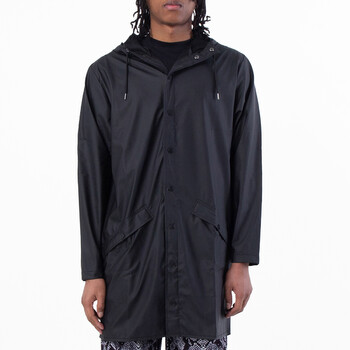 Black Lightweight Waterproof Long Jacket