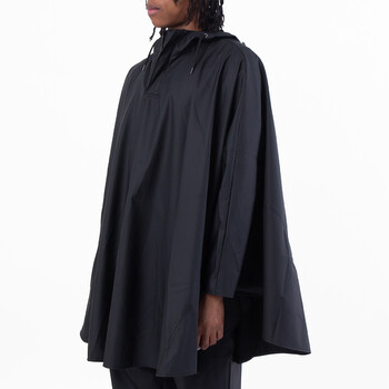 Black Loose-Fit Cape