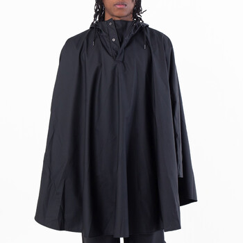 Black Loose-Fit Cape
