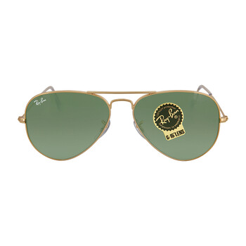 Aviator Classic Green Unisex Sunglasses RB3025 W3234 55