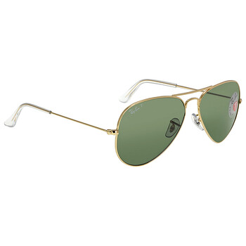 Aviator Classic Polarized Green Classic G-15 Unisex Sunglasses RB3025 001/58 58