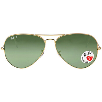 Aviator Classic Polarized Green Unisex Sunglasses RB3025 001/58 62