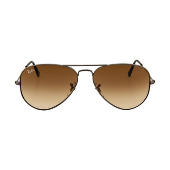 Aviator Gradient Light Brown Gradient Aviator Unisex Sunglasses RB3025 004/51 58