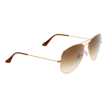 Aviator Gradient Light Brown Pilot Unisex Sunglasses RB3025 001/51 62