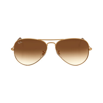 Aviator Gradient Light Brown Unisex Sunglasses RB3025 001/51 58