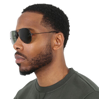 Aviator Large Metal II Green Unisex Sunglasses RB3026 L2821 62