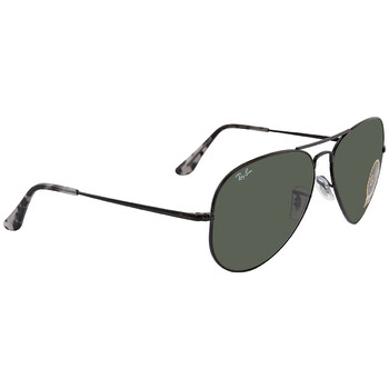 Aviator Metal II Black Aviator Unisex Sunglasses RB3689 914831 62