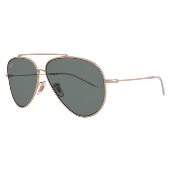 Aviator Reverse Dark Green Pilot Unisex Sunglasses RBR0101S 001/VR 59