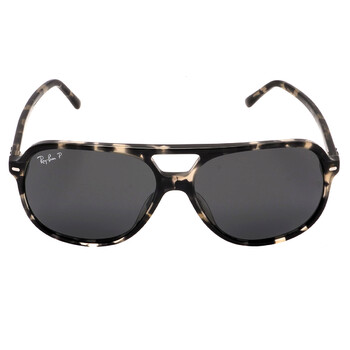 Bill Polarized Black Square Unisex Sunglasses RB2198 133348 56
