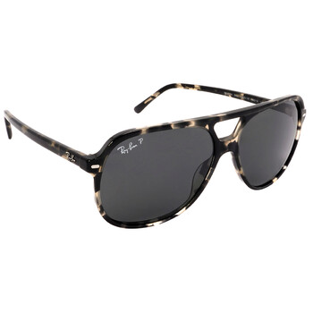 Bill Polarized Black Square Unisex Sunglasses RB2198 133348 56