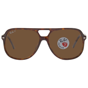 Bill Polarized Brown Classic B-15 Aviator Unisex Sunglasses RB2198 902/57 60