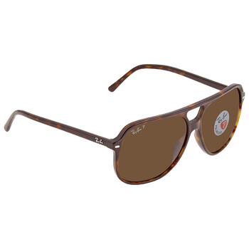 Bill Polarized Brown Classic B-15 Aviator Unisex Sunglasses RB2198 902/57 60