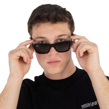 Burbank Polarized Green Rectangular Men's Sunglasses RB2283 901/58 52