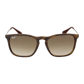 Ray-Ban Chris Grey Gradient Square Unisex Sunglasses RB4187