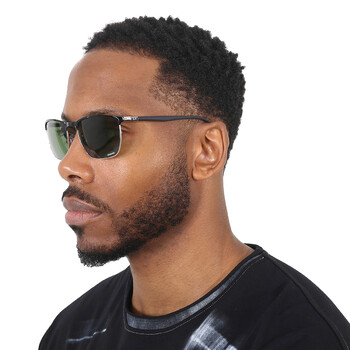 Chromance Polarized Dark Green Square Unisex Sunglasses RB3686 9144P1 57