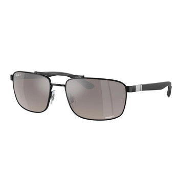 CHROMANCE Polarized Grey Gradient Navigator Unisex Sunglasses RB3737CH 002/5J 60