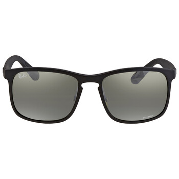 Ray-Ban Chromance Sliver Mirror Square Unisex Sunglasses RB4264