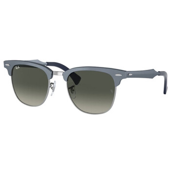Clubmaster Aluminum Grey Gradient Square Unisex Sunglasses RB3507 924871 51