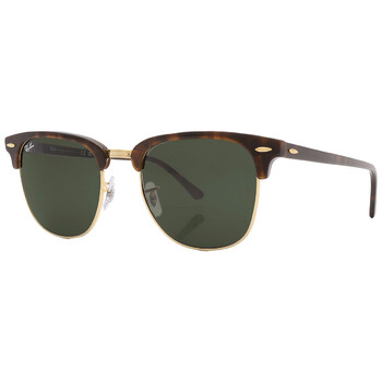 Clubmaster Classic Green Square Unisex Sunglasses RB3016 W0366 55