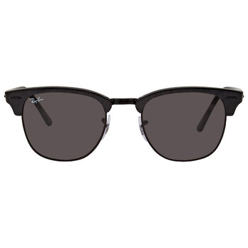 Clubmaster Marble Dark Grey Square Unisex Sunglasses RB3016 1305B1 51