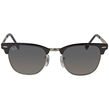 Clubmaster Metal Grey Gradient Square Men's Sunglasses RB3716 900471 51