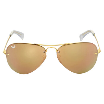 Copper Mirror Aviator Unisex Sunglasses RB3449 001/2Y 59