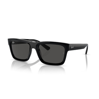 Prada Dark Grey Rectangular Men's Sunglasses PR B12S 16K731 55
