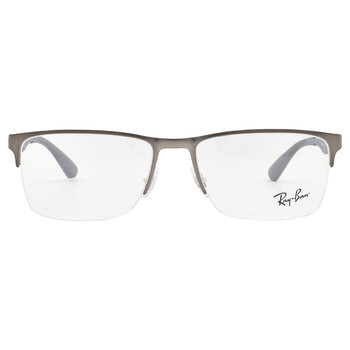 【美品】RAT Ray-Ban Demo Rectangular Unisex Eyeglasses RX6335 2503 56