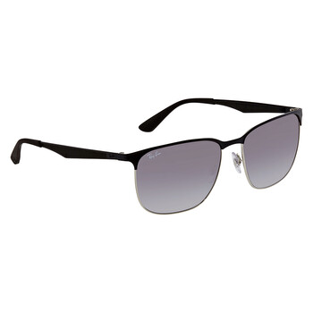 Grey Gradient Square Unisex Sunglasses RB3569 90048G 59