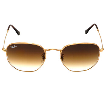 Ray-Ban Hexagonal Light Brown Gradient Unisex Sunglasses  display picture 1