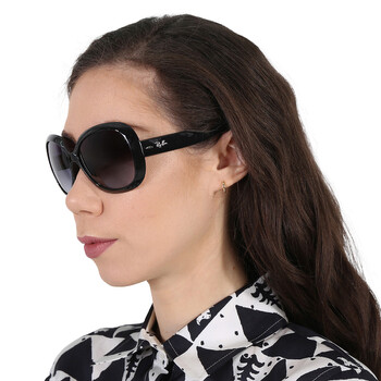 Jackie Ohh II Grey Gradient Butterfly Ladies Sunglasses RB4098 601/8G 60