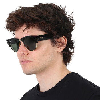 Mega Clubmaster Green Square Unisex Sunglasses RB0316S 901/31 53