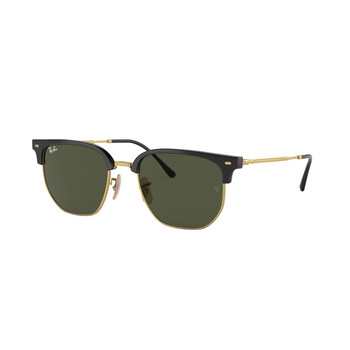 NEW CLUBMASTER Green Irregular Unisex Sunglasses RB4416F 601/31 55