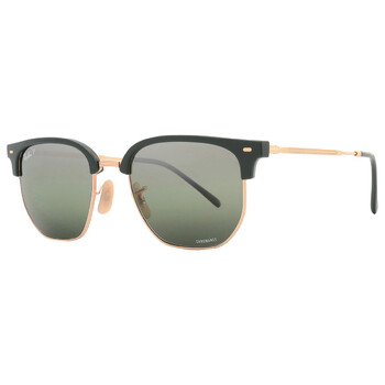 New Clubmaster Polarized Green Mirrored Unisex Sunglasses RB4416 6655G4 53