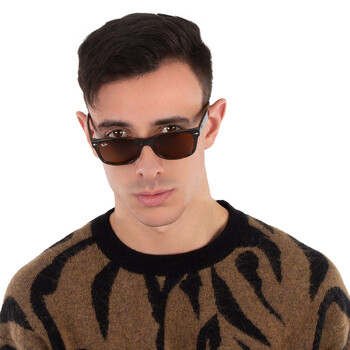 New Wayfarer Classic Brown Classic B-15 Square Men's Sunglasses RB2132 710 52