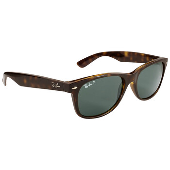 New Wayfarer Classic Polarized Green Unisex Sunglasses RB2132 902/58 55