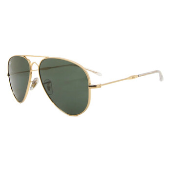 Old Aviator Green Pilot Unisex Sunglasses RB3825 001/31 58