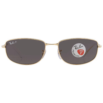 Ray-Ban Rob Dark Blue Polarized Round Unisex Sunglasses RB3772 001 