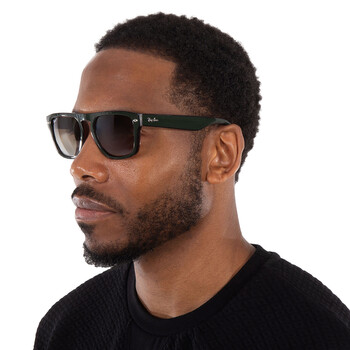 Polarized Brown Gradient Square Unisex Sunglasses RB4407 6732T5 57